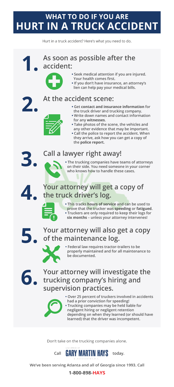 What To Do After A Truck Accident │ Attorney Gary Martin Hays